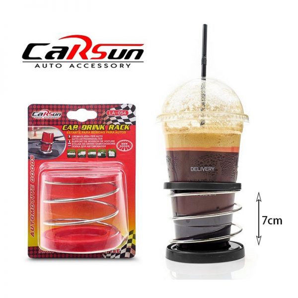 Carsun Ποτηροθήκη αυτοκινήτου 1 θέσης με αυτοκόλλητη ταινία 8x7cm LA-054 – Car drink rack