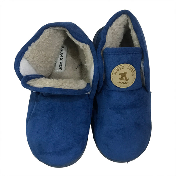 Αγορίστικες παντόφλες χειμερινές μποτάκια μπλε US-8775
