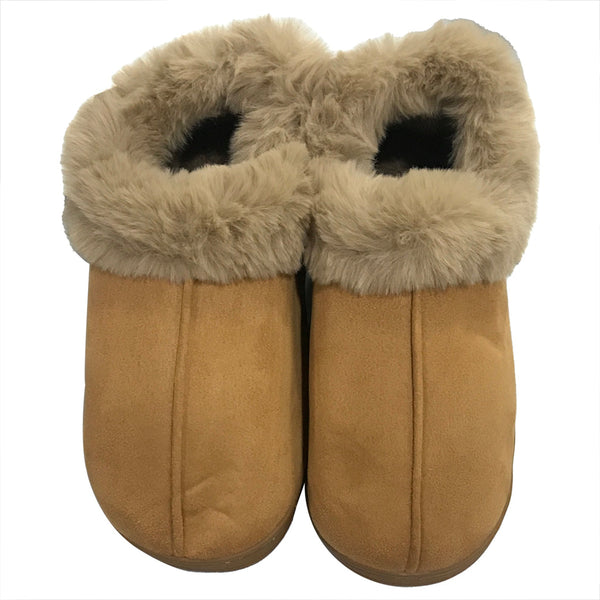 Γυναικείες κλειστές παντόφλες χειμερινές με γούνα Ταμπά US-60488