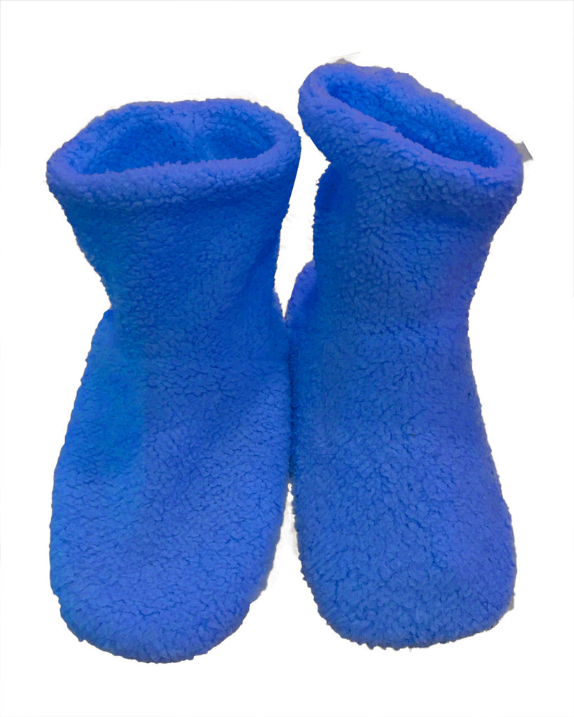 Γυναικείες χειμερινές καλτσοπαντόφλες σπιτιού Αντιολισθητικές μπλε US-234101
