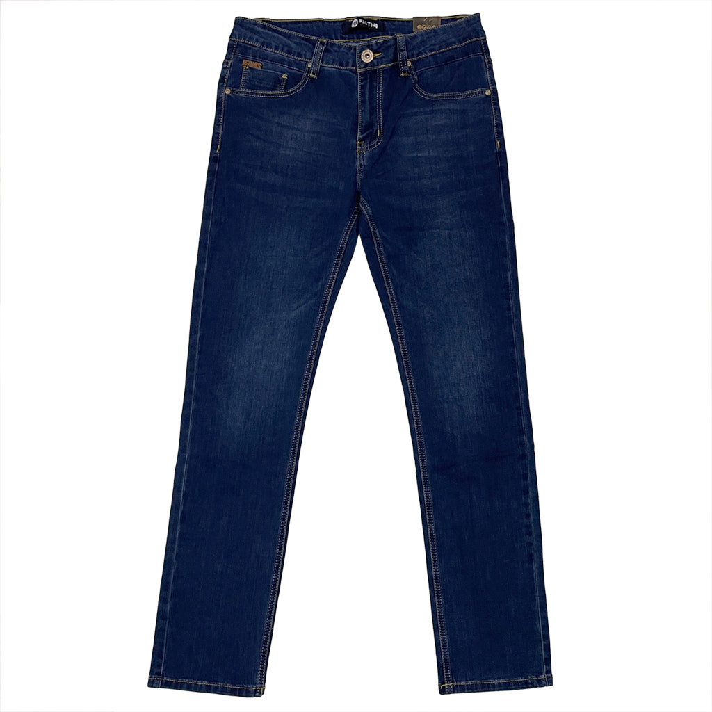 Ανδρικό παντελόνι τζιν ίσια γραμμή US-8570 Μπλε Σκούρο