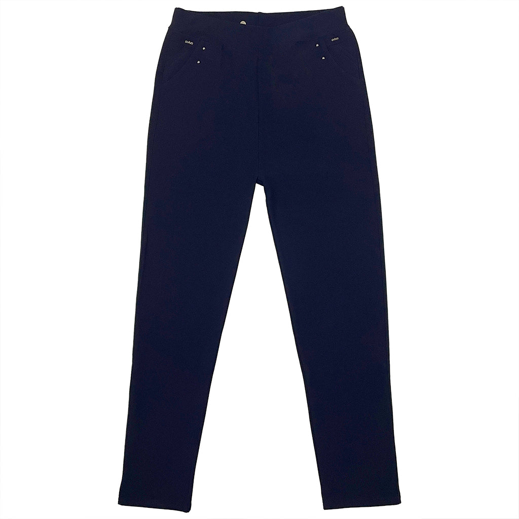 Γυναικείο κολάν παντελόνι με επένδυση FLEECE US-6276-3031 μπλε