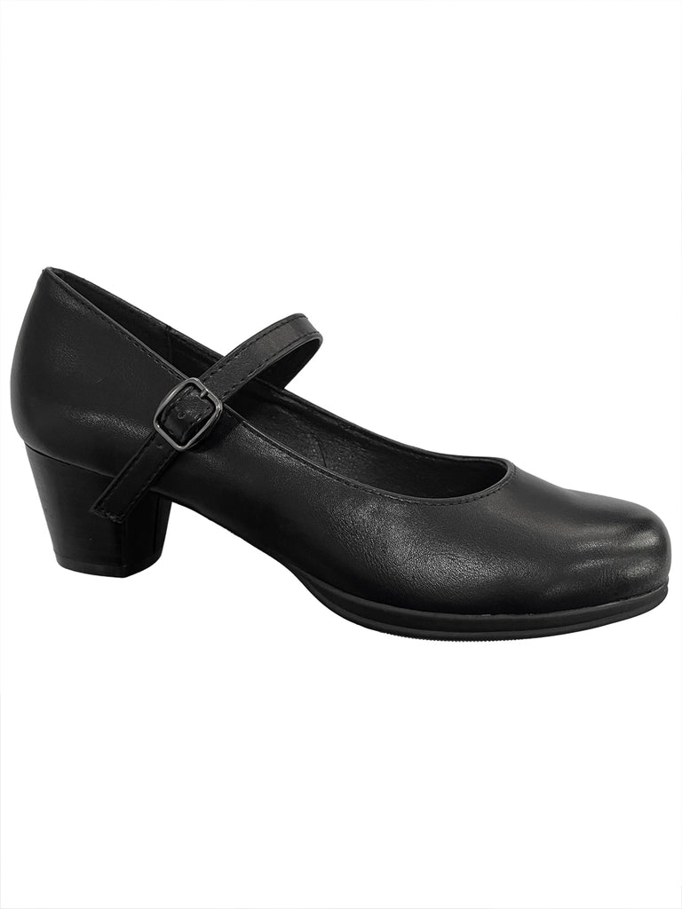 Ustyle παπούτσια χορού με μπαρέτα 4.5CM μαύρο US-9301
