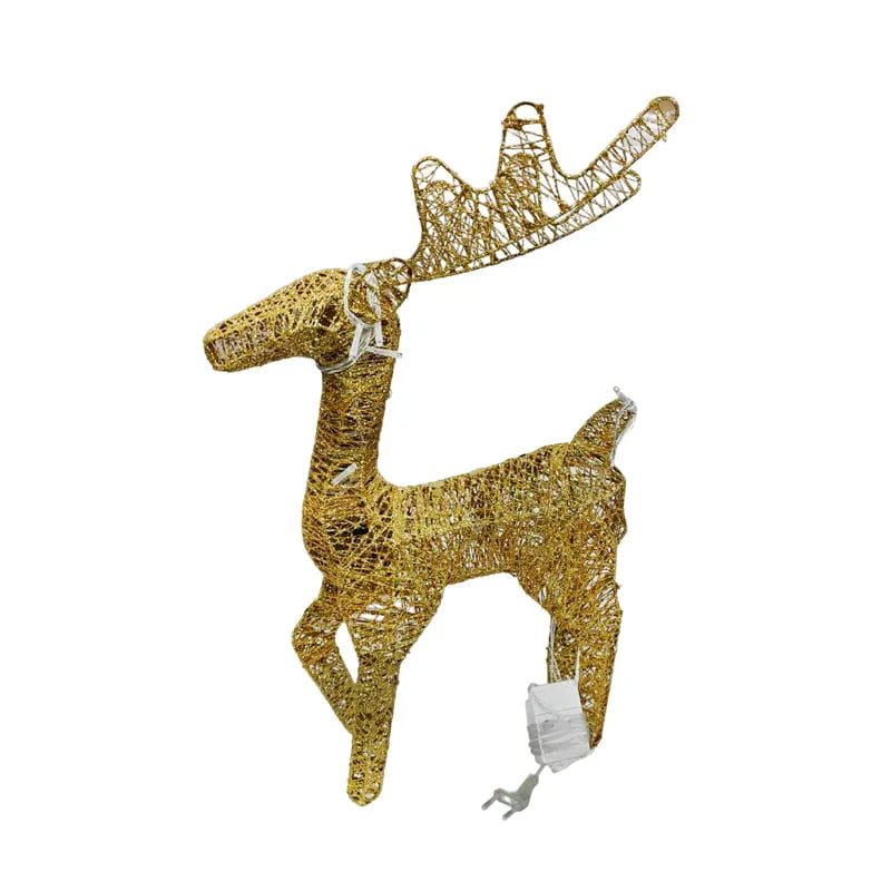 Χριστουγεννιάτικο Διακοσμητικό Φωτιζόμενο Ελάφι Θερμό Φως – Chistmas Decorations Deer with Light