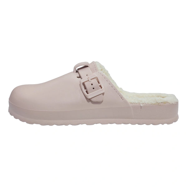 USTYLE Γυναικείες Χειμερινές Παντόφλες με Γούνα Ροζ 265618