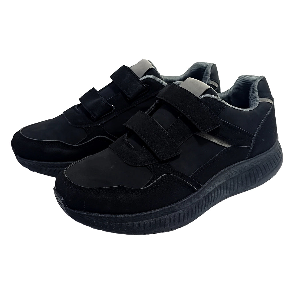 Ανδρικά Παπούστια Sneakers Με Αυτοκόλλητο Σκρατς Μαύρο CC-251