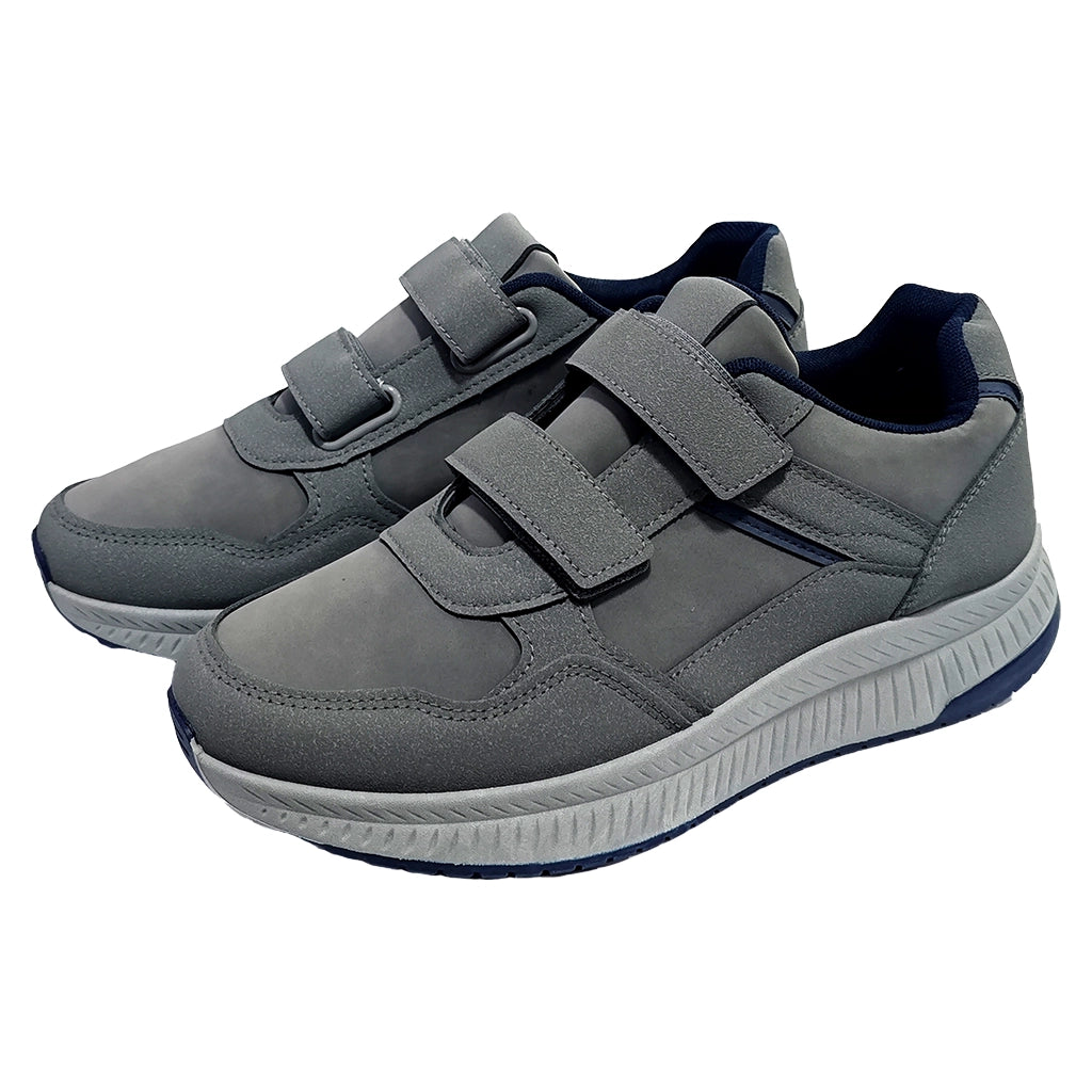 Ανδρικά Παπούστια Sneakers Με Αυτοκόλλητο Σκρατς Γκρι CC-251