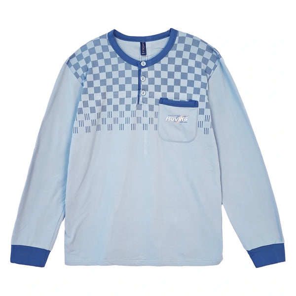 Ανδρικά Σετ Πιτζάμας με Fleece Γαλάζιο D-6265