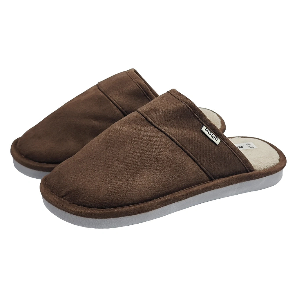 USTYLE Ανδρικές Χειμωνιάτικες Παντόφλες Καφέ 255230