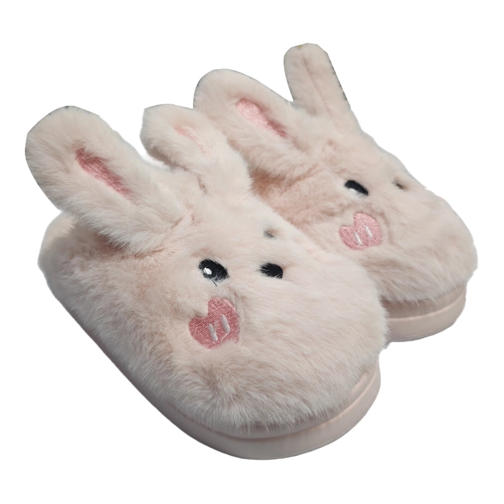 ustyle Γυναικείες παντόφλες χειμωνιάτικες με γούνα Ροζ US-8036