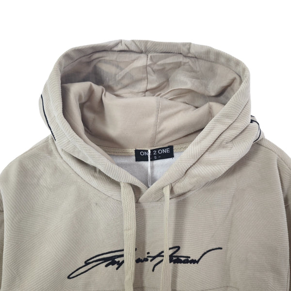 ustyle Ανδρικά φούτερ Fleece με κουκούλα Μπεζ US-1272