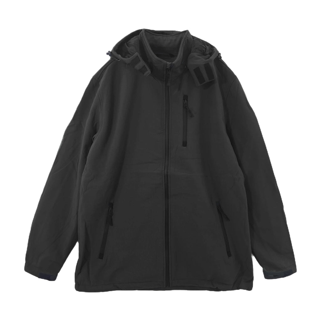 ustyle Ανδρικό μπουφάν με fleece Μαύρο US-3653