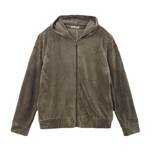 ustyle Σετ φόρμας βελούδινο με κουκούλα Καφέ US-27109