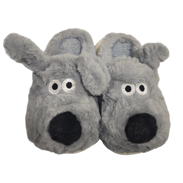 ustyle Παιδικές παντόφλες σκυλάκια Γκρι US-7060