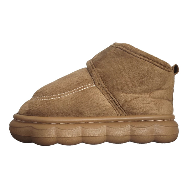 ustyle Παιδικά χειμωνιάτικες παντόφλες κλειστές Καφέ US-10319