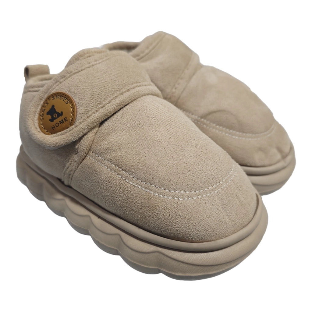 ustyle Παιδικά χειμωνιάτικες παντόφλες κλειστές Μπεζ US-10319