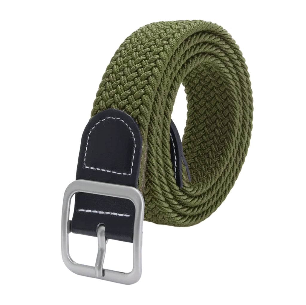 ustyle Ζώνη ελαστική πλεκτή Χακί US-0055