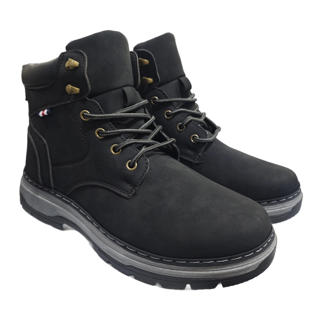 ustyle Ανδρικό μποτάκι Μαύρο US-1368