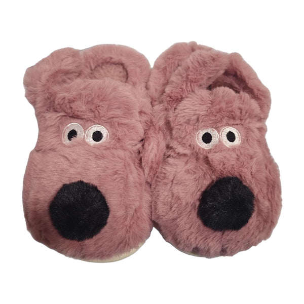ustyle Παιδικές παντόφλες σκυλάκια Ροζ US-7060