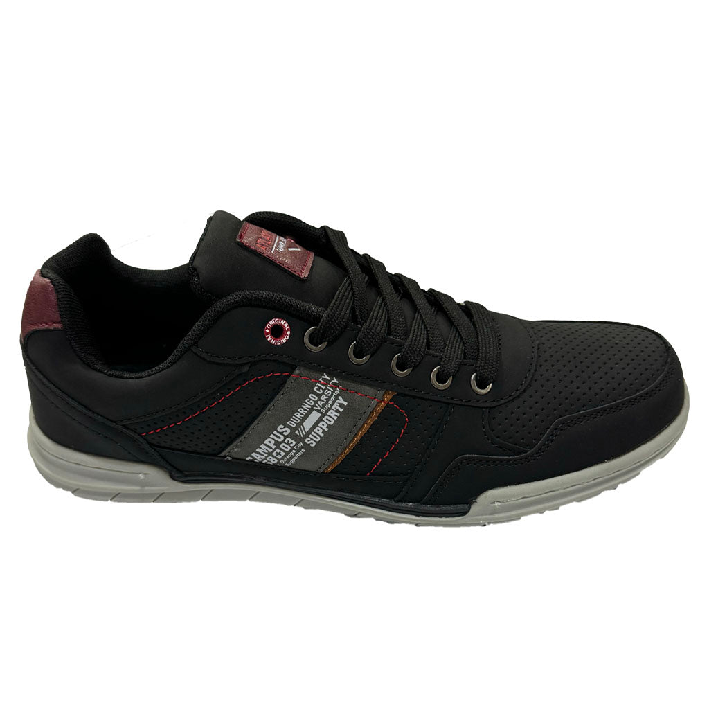 Ανδρικά casual παπούτσια  δερματίνη μαύρο US-6803-1