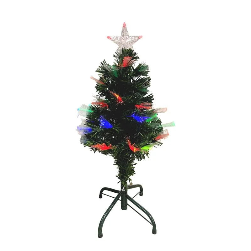 Χριστουγεννιάτικο Δέντρο με πολύχρωμα λαμπάκια με οπτική ίνα 65cm – Chistmas tree