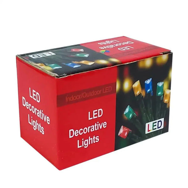 Χριστουγεννιάτικα λαμπάκια σε θερμό χρώμα 10m 100 LED – Christmas decorative lights warm light