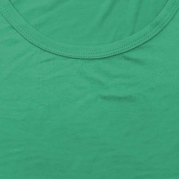 ustyle Γυναικεία μπλούζα κοντό μανίκι με με μύτες πράσινο Z-66651-1