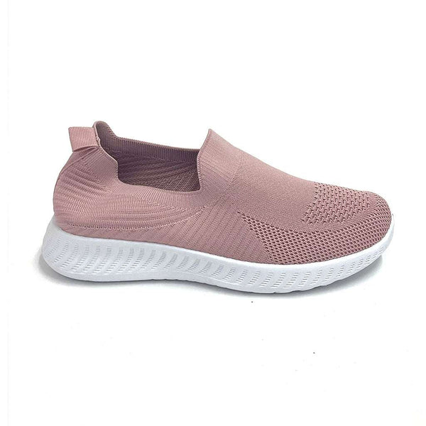 ustyle Γυναικεία αθλητικά παπούτσια slip on χωρίς κορδόνια σε ροζ 24228