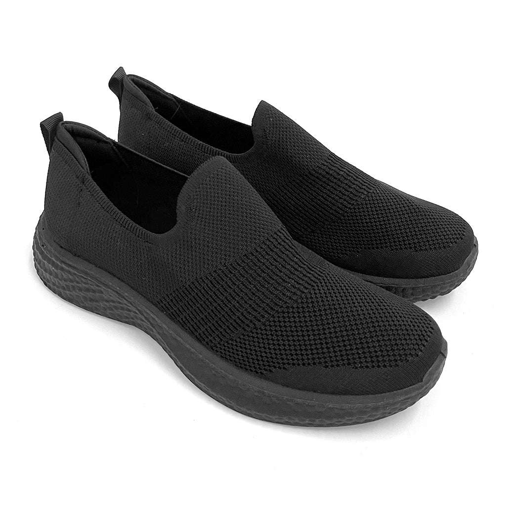 ustyle Ανδρικά αθλητικά παπούτσια slip on χωρίς κορδόνια σε μαύρο 25368