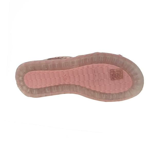 ustyle Παιδικό πέδιλο με φερμουάρ για κορίτσι ροζ 8993C-2