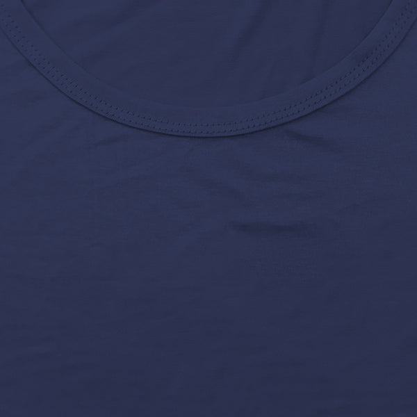 ustyle Γυναικεία μπλούζα κοντό μανίκι με με μύτες μπλε Z-66651-3
