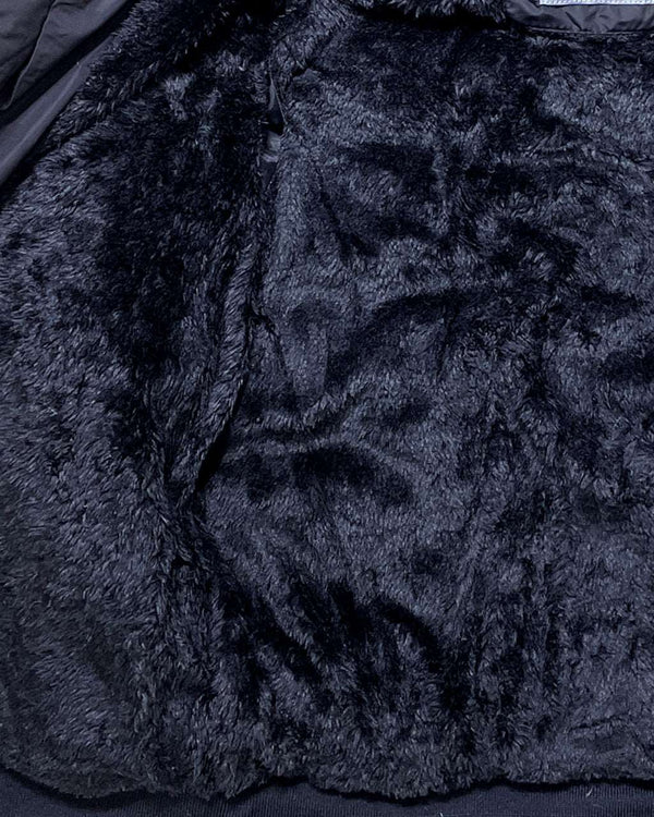 ustyle Αγορίστικο φουσκωτό μπουφάν με επένυδυση γούνα Μπλε US-088
