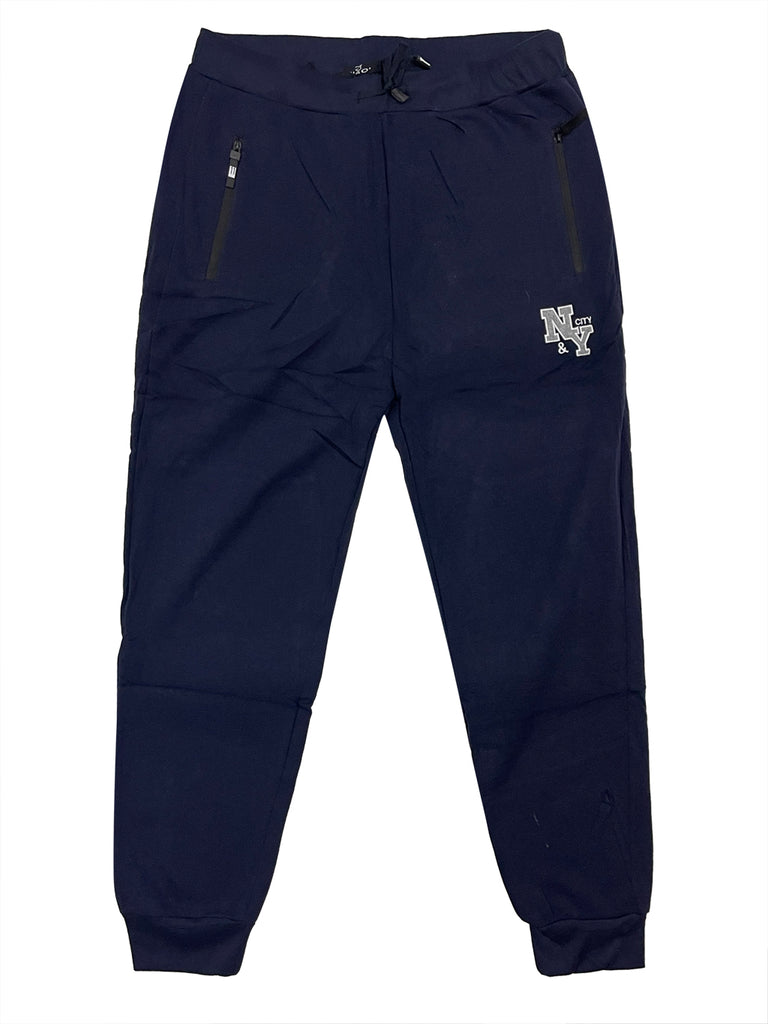 Ανδρικό παντελόνι φόρμας χειμωνιάτικο με σήμα φλις US-3518 Μπλε