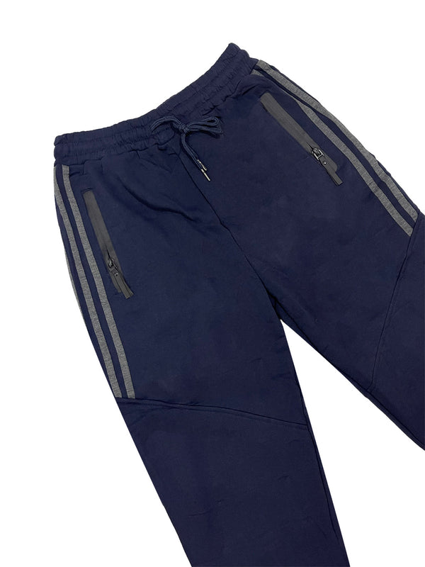 Ανδρικό παντελόνι φόρμας χειμωνιάτικο με φλις US-90278 Μπλε
