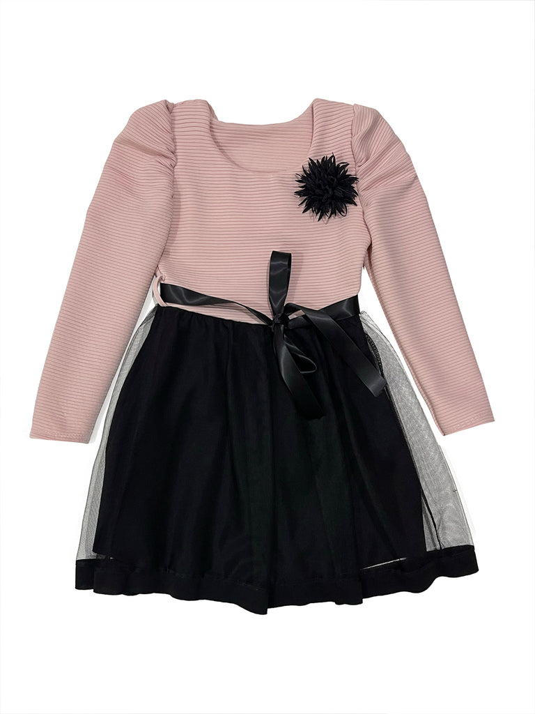 ustyle Κοριτσίστικο φόρεμα με τούλι ροζ 2688