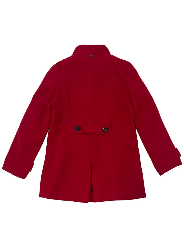 Κοριτσίστικο παλτό με αποσπώμενη κουκούλα US-9198 κόκκινο
