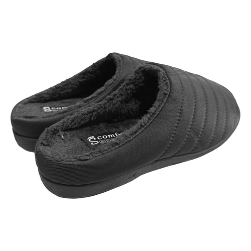 ustyle Ανδρικές χειμωνιάτικες παντόφλες Μαύρο US-2288