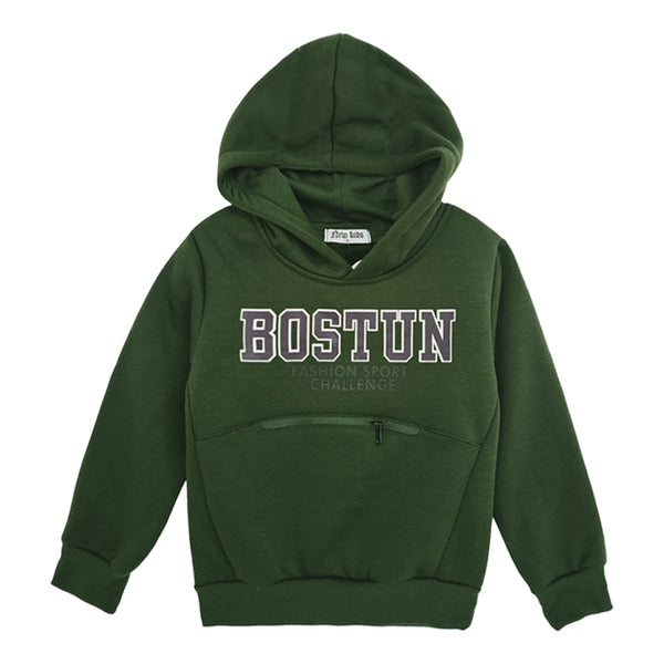 ustyle Αγορίστικα σετ φόρμας με fleece Πράσινο US-8718