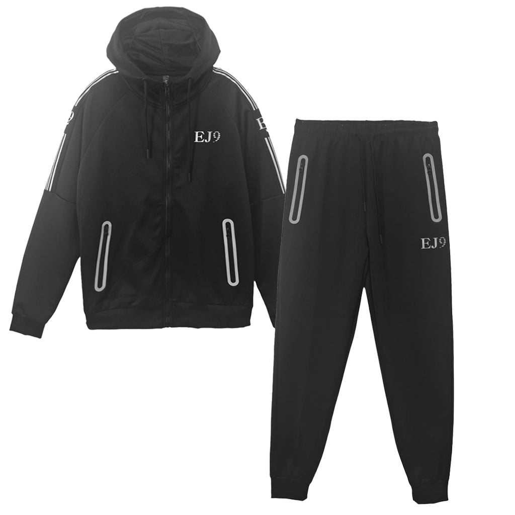 ustyle Ανδρικό σετ φόρμας Μαύρο US-1338