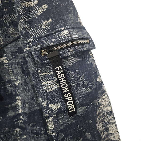 ustyle Ανδρικό σετ φόρμας με φλις Μπλε US-2032