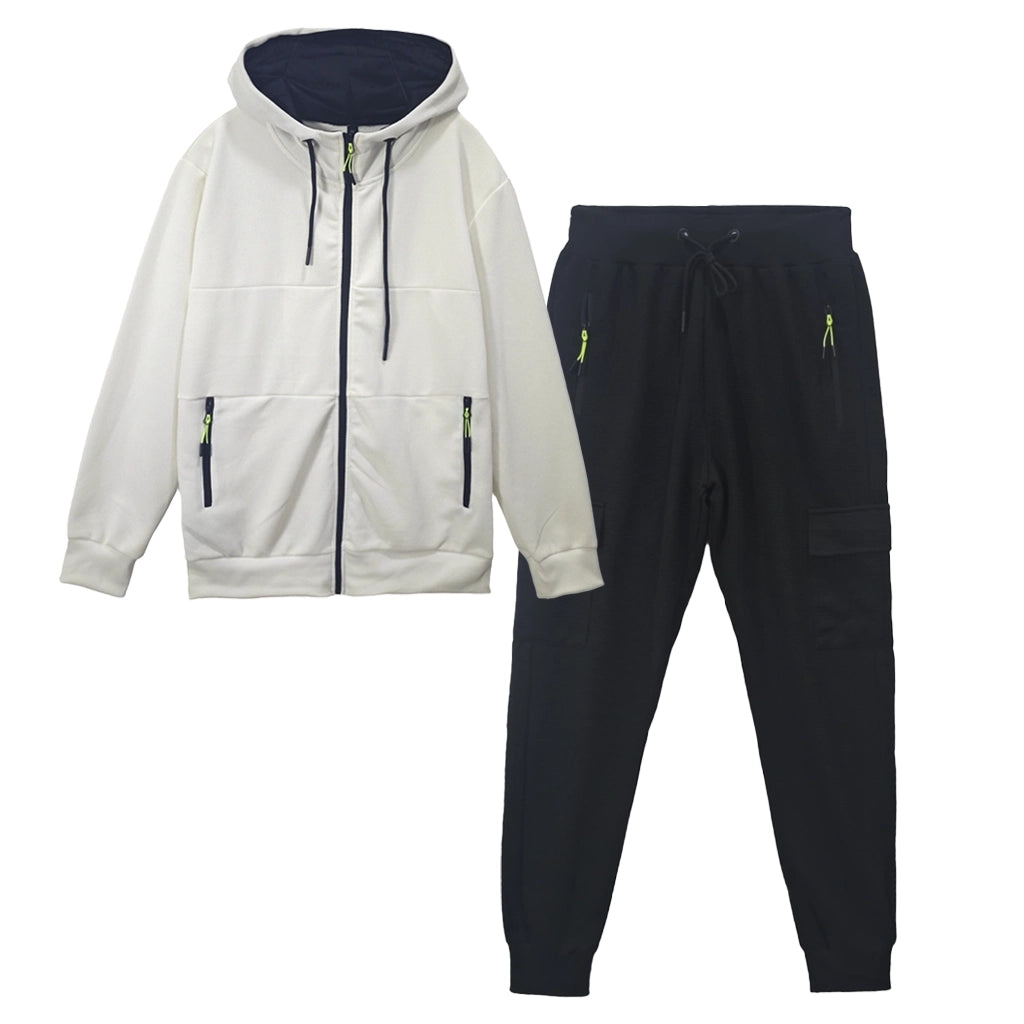 ustyle Ανδρικό σετ φόρμας Λευκό US-8827