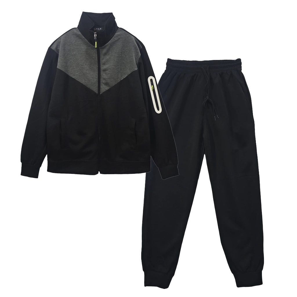 ustyle Ανδρικό σετ φόρμας Μαύρο US-3053