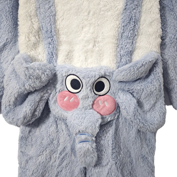 ustyle Παιδική ολόσωμη πιτζάμα βελούδινη Γαλάζιο US-1171