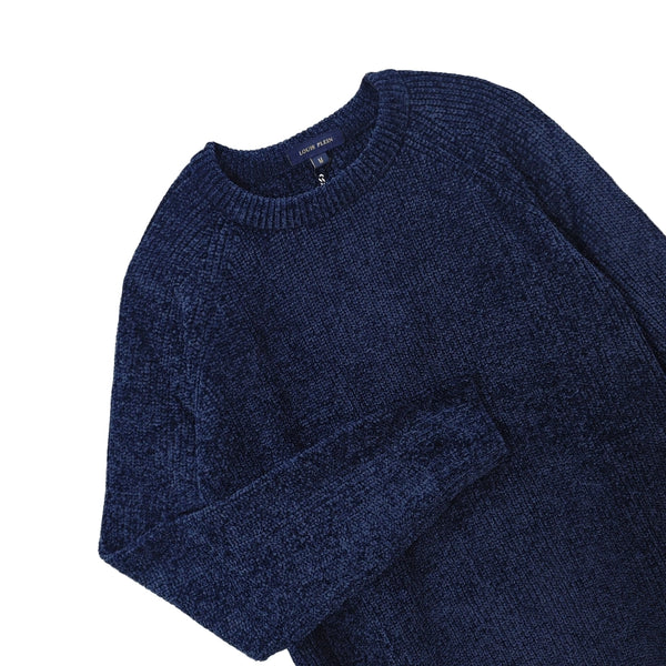 ustyle Ανδρική πλεκτή μπλούζα Μπλε US-210271