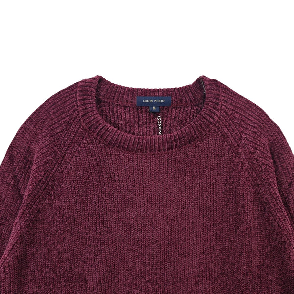 ustyle Ανδρική πλεκτή μπλούζα Μπορντό US-210271