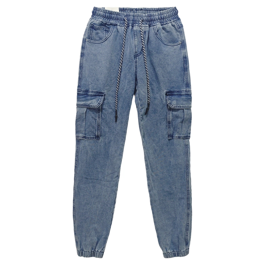 ustyle Ανδρικό παντελόνι τζιν Cargo Μπλε US-3455