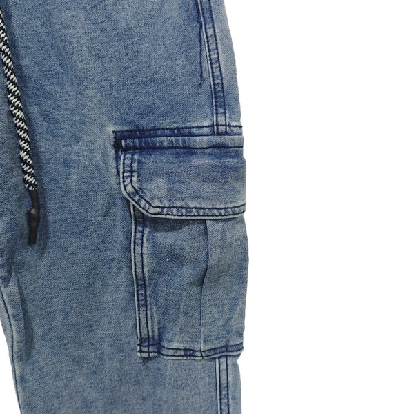 ustyle Ανδρικό παντελόνι τζιν Cargo Μπλε US-3455