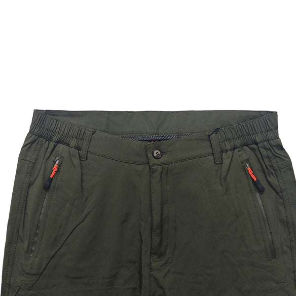 ustyle Λεπτό ανδρικό αδιάβροχο παντελόνι εργασίας Χακί US-6974