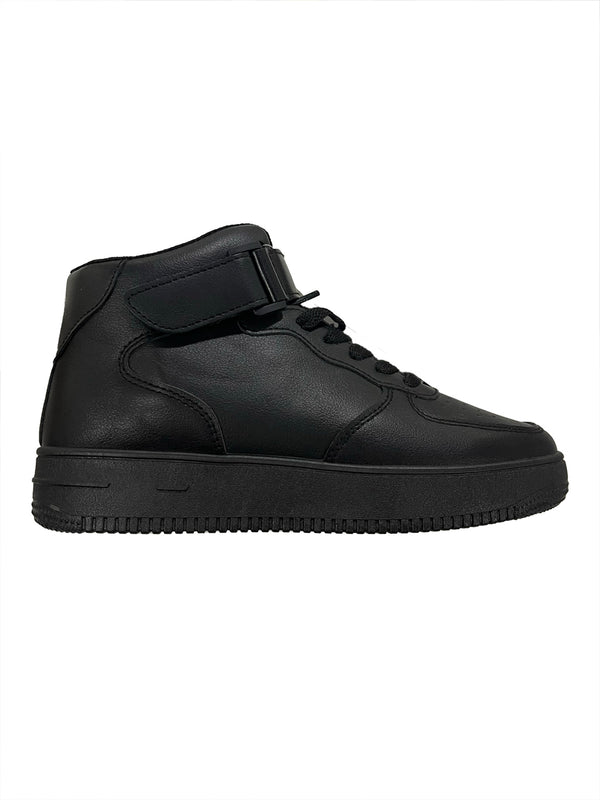 ustyle Γυναικεία sneakers σε μποτάκια μαύρο US-59638