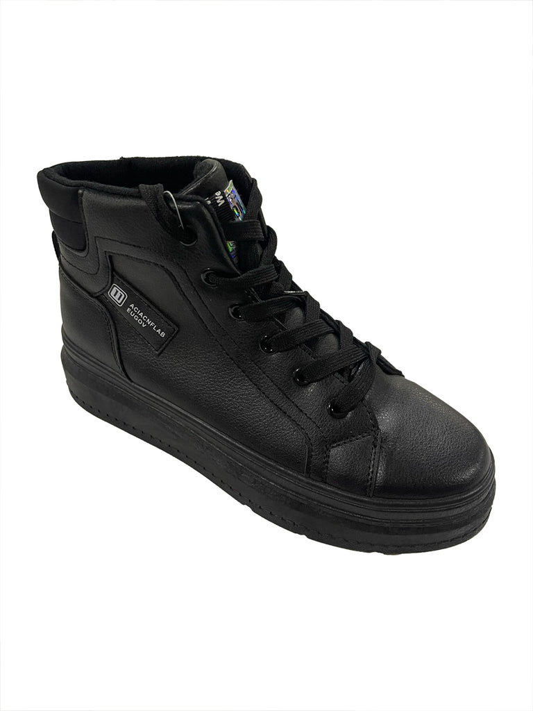 Γυναικεία sneakers σε μποτάκια Μαύρο US-00518